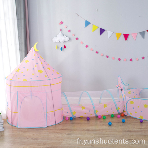 Enfants château maison pliable facile enfants jouet tipi